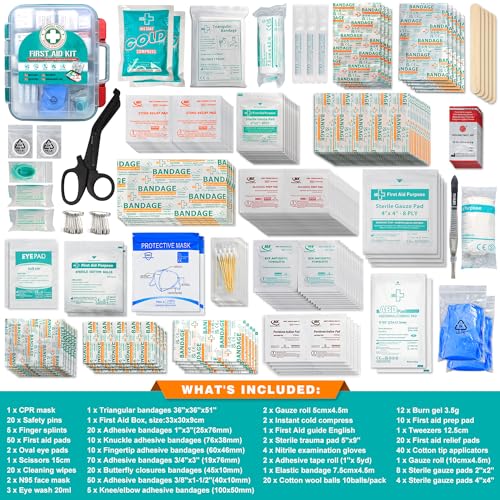 General Medi 420 Pieces Professional First Aid Kit - HardCase First Aid Box - Contains General Medi buy supplements canada