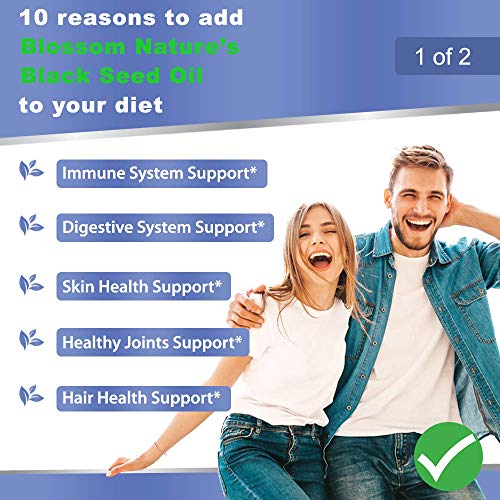 Black Seed Oil Capsules 1000mg - Premium Black Cumin Seed Oil Capsules - Black Seed Blossom Nature buy supplements canada