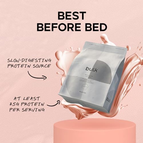 Bulk Micellar Casein Protein Powder, Protein Shake, Strawberry, 500 g, Packaging May Vary Bulk buy supplements canada