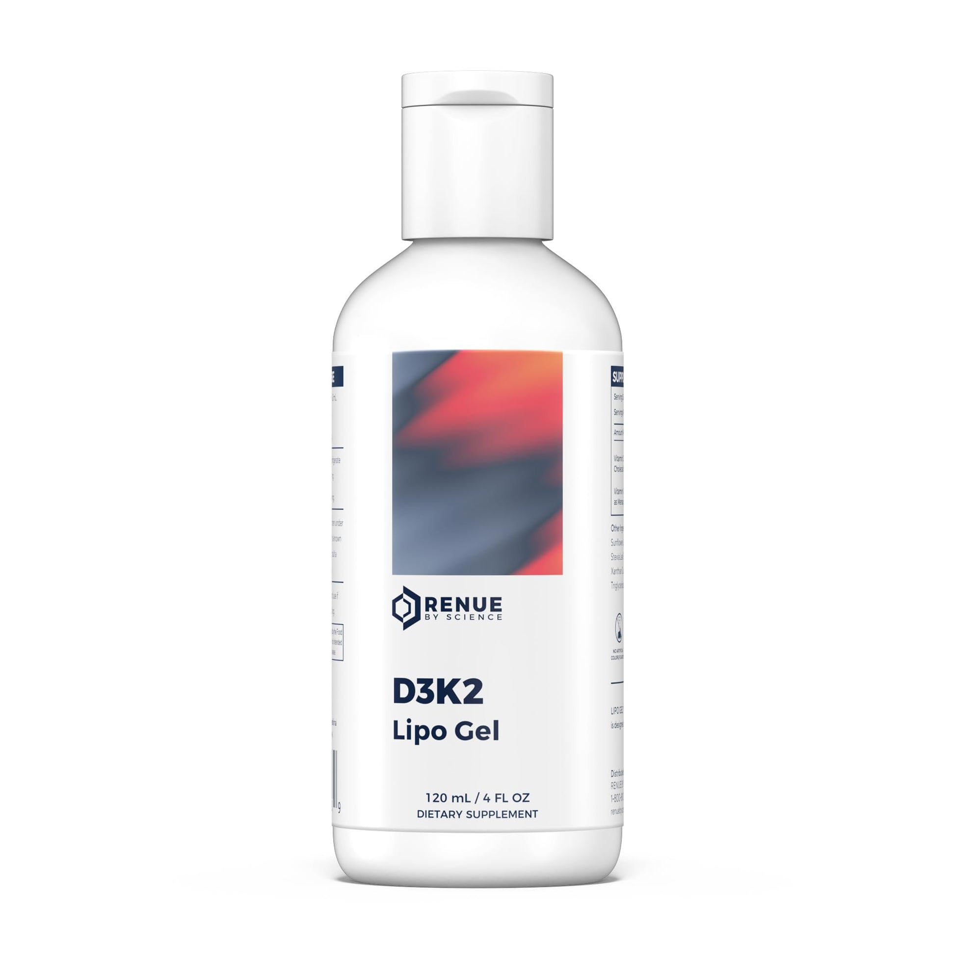 Renue By Science Vitamin D3 K2 Gel | High Strength Liposomal D3 K2 Supplement | 120ml Vitamin D K2 Gel - 2500IU Vitamin D3 & 200mcg Vitamin K2 per Serving | Non-GMO & Allergen Free | Made in The USA Renue By Science buy supplements canada
