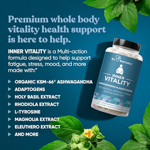 Eu Natural Vitality Cortisol Manager – Fight Fatigue, Feel Calm & Balanced – Healthy Cortisol Eu Natural buy supplements canada