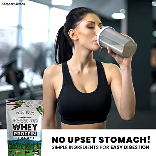 Opportuniteas Vanilla Whey Protein Powder - Grass Fed Whey Isolate + Real Sugar & Vanilla Opportuniteas buy supplements canada