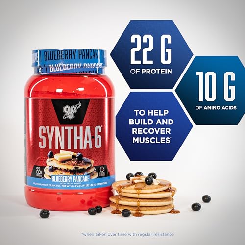 BSN SYNTHA-6 Whey Protein Powder, Milk Isolate Protein Powder with Micellar Casein BSN buy supplements canada