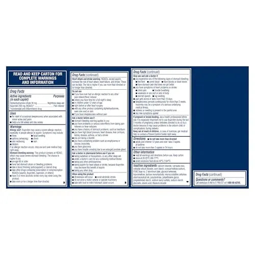 Advil PM Pain Reliever and Nighttime Sleep Aid, Pain Medicine with Ibuprofen for Pain Relief and Diphenhydramine Citrate for a Sleep Aid - 80 Coated Caplets Advil buy supplements canada