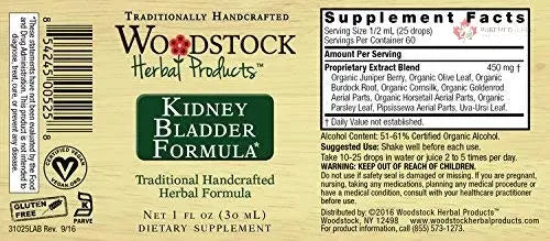 WOODSTOCK HERBAL PRODUCTS Kidney Bladder Formula, 1 FZ WOODSTOCK HERBAL PRODUCTS buy supplements canada