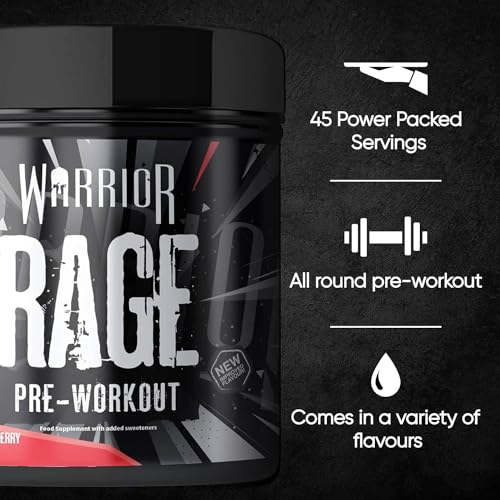 Warrior, Rage - Pre-workout Powder - 392g - Energy Drink Supplement with Vitamin C Warrior buy supplements canada