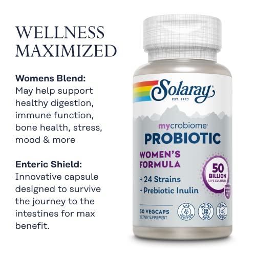 SOLARAY Mycrobiome Probiotic Women’s Formula, 24 Strains Plus Prebiotic Inulin SOLARAY buy supplements canada
