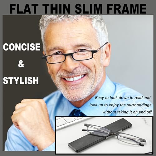 TOVEEN 2 Pack Compact Reading Glasses Anti Blue Light UV, Ultra-thin Slim TR90 Readers TOVEEN buy supplements canada