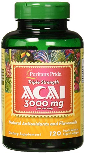Puritan's Pride Triple Strength Acai 3000 MG, 120 Count Puritan's Pride buy supplements canada