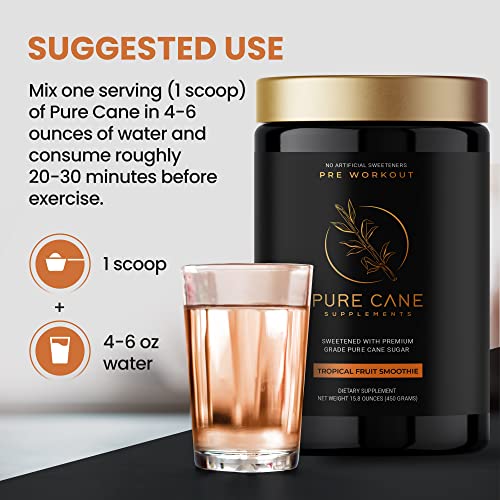 Pure Cane Natural Pre Workout Powder for Men & Women - No Artificial Sweeteners Pure Cane Supplements, Inc. buy supplements canada