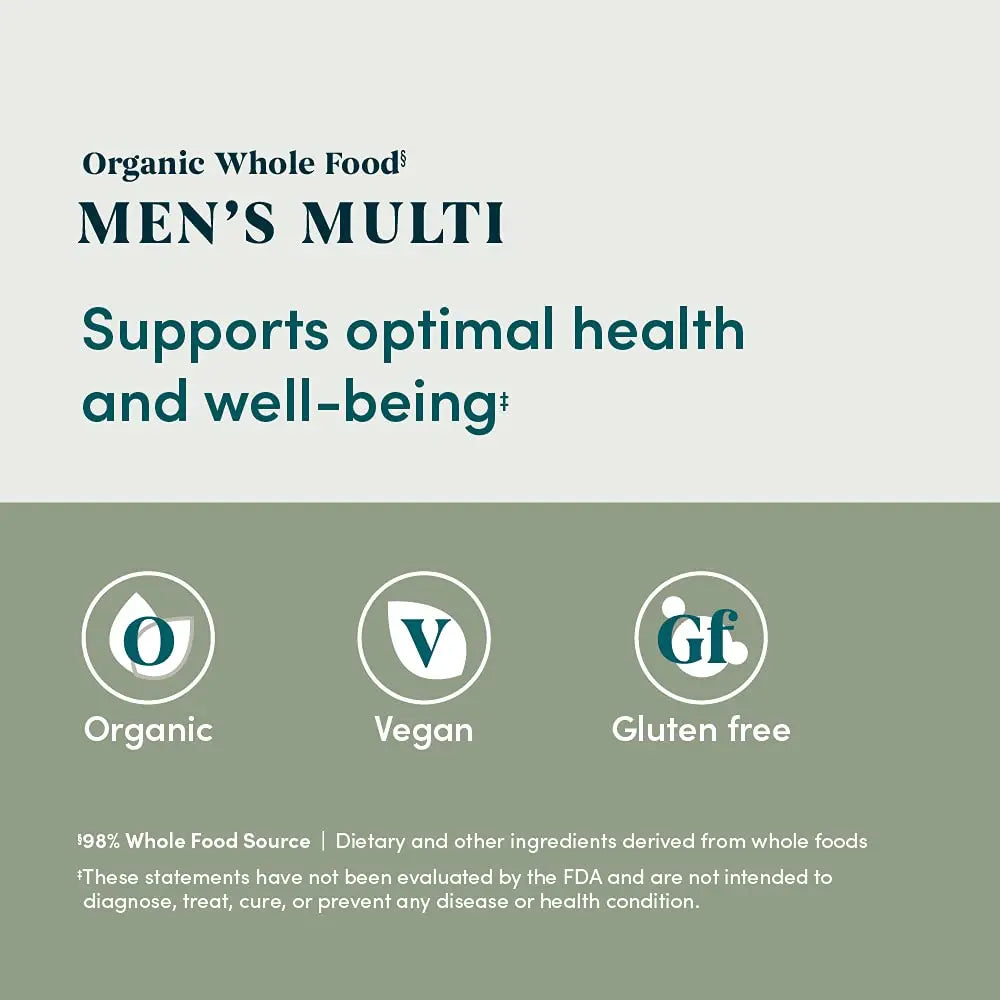 Amazon Elements Organic Whole Food Men's Multi, 60 tablets Amazon Elements buy supplements canada