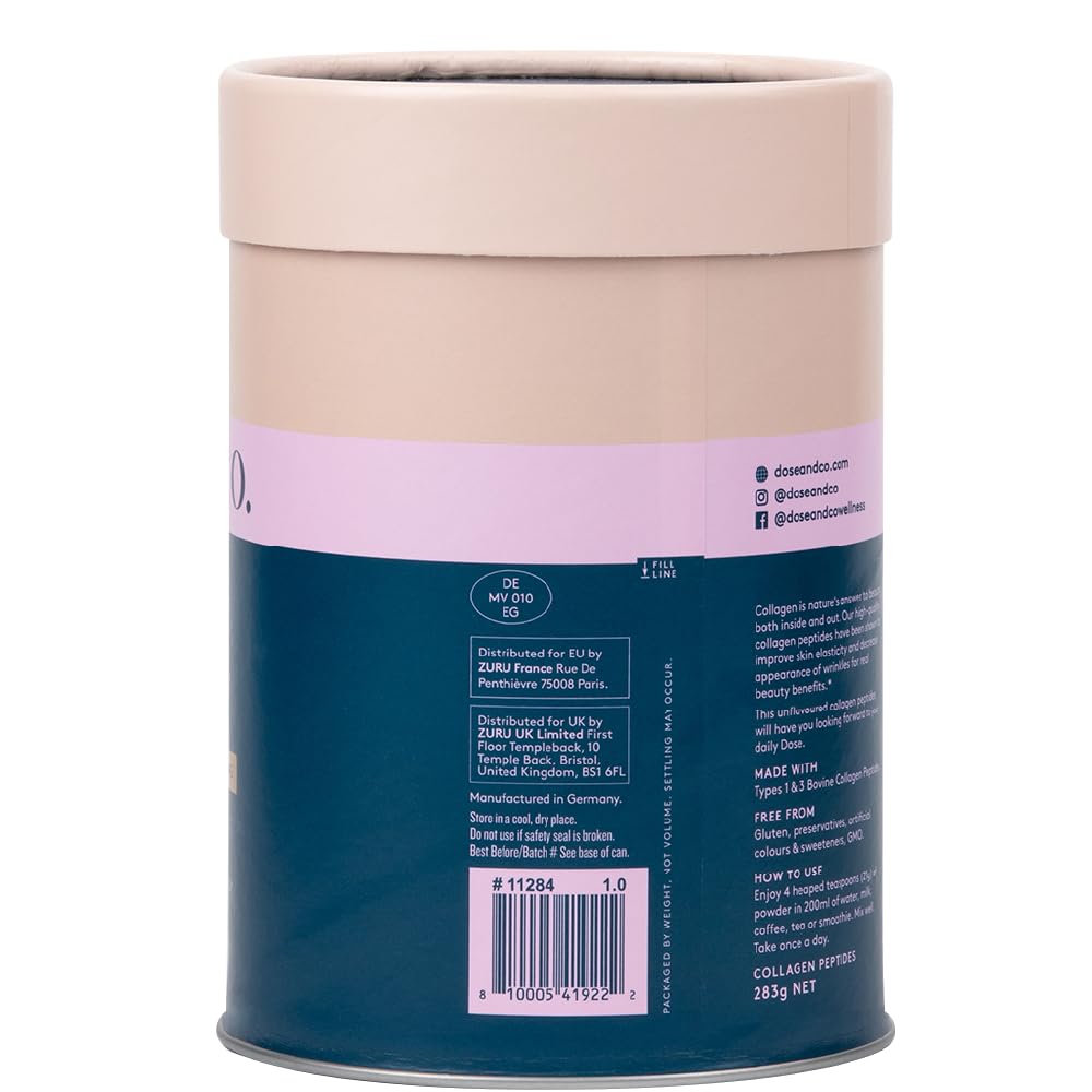 Dose & Co Pure Collagen Peptides, Unflavoured - 283g Powder Supplement DOSE & CO buy supplements canada