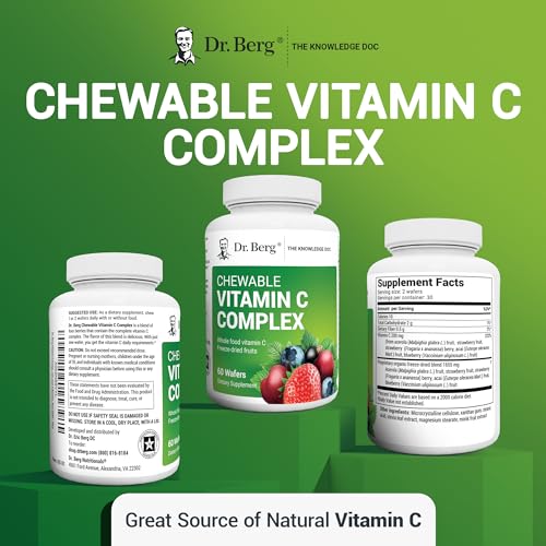 Dr. Berg's Vitamin C Complex Whole Food (60 Chewable) 100% Natural Vitamin C from Dr. Berg Nutritionals buy supplements canada