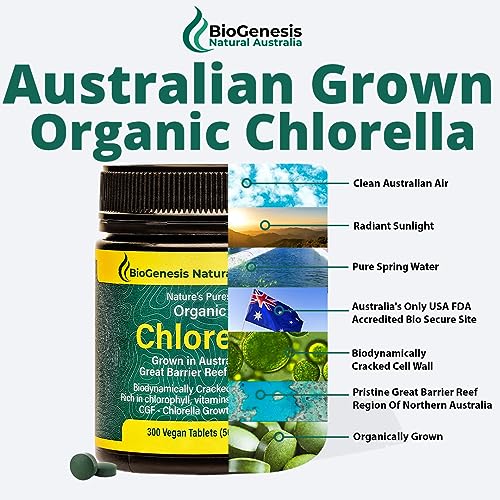 Biogenesis Organic Chlorella Tablets | Australian Grown | Chlorophyll-Rich Biogenesis buy supplements canada