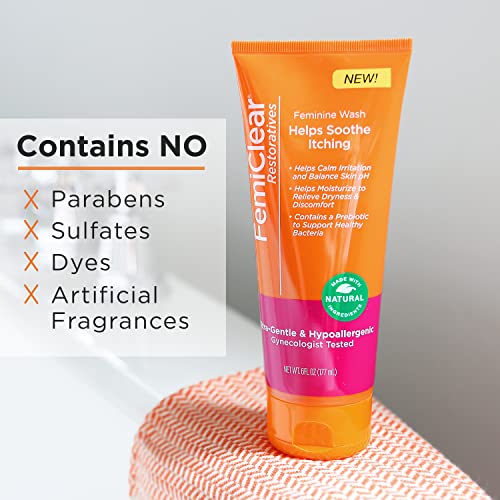FemiClear Restoratives Soothing Feminine Wash - Feminine Care Wash for Itching & Irritated Skin FemiClear buy supplements canada