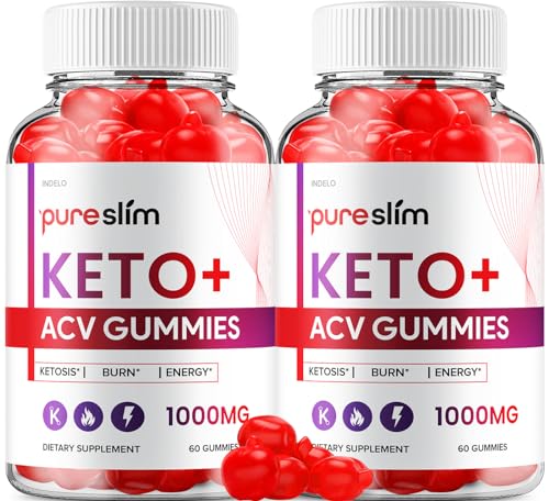 (2 Pack) Pure Slim Keto ACV Gummies - Advanced Formula PureSlim Keto Plus ACV Gummies Indelo buy supplements canada