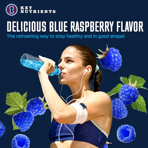 KEY NUTRIENTS Multivitamin Electrolytes Powder No Sugar - Tempting Blue Raspberry KEY NUTRIENTS buy supplements canada