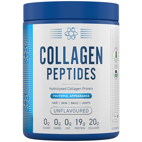 Applied Nutrition Collagen Peptides Powder - Hydrolysed Bovine Collagen Protein, Halal, Healthy Skin, Hair, Nails (Unflavoured) (300g - 15 Servings) Applied Nutrition buy supplements canada