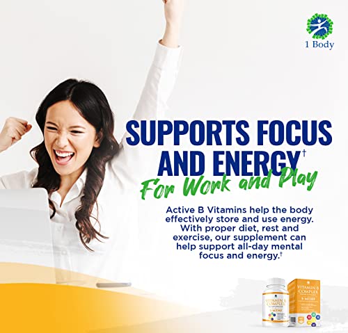 1 Body Vitamin B Complex – 5-MTHF Folate with B1, B2, B5, B6 1 Body buy supplements canada
