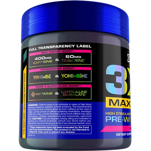 USN 3XT Max Pre-Workout Supplement Drink Mix Powder for Energy, Endurance and Pump USN buy supplements canada