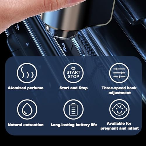 VEAREAR Smart Car Air Freshener Diffuser, Car Essential Oil Diffuser with 3 Adjustable Intensity Modes VEAREAR buy supplements canada