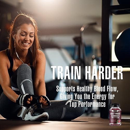Beet Root Gummies with CoQ10, Energy, and Circulation Support, Pre Workout Nitric Oxide MDA Supplements buy supplements canada