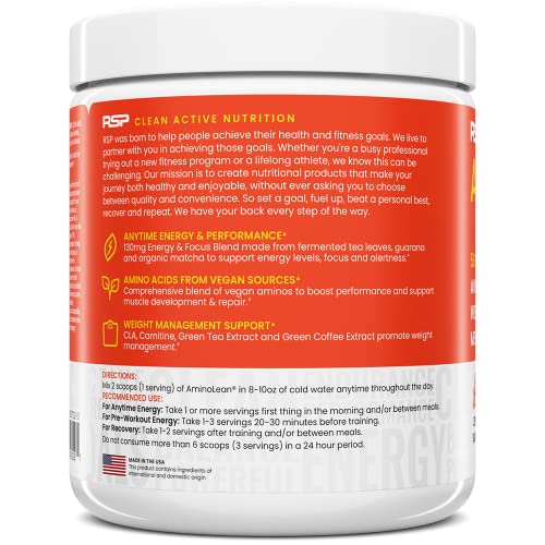 RSP Nutrition Mango Aminolean Amino Acid Supplement Powder, 8.29 OZ RSP NUTRITION buy supplements canada