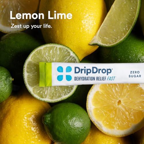 DripDrop Hydration - Zero Sugar Electrolyte Powder Packets Keto - Lemon Lime - 32 Count DripDrop buy supplements canada