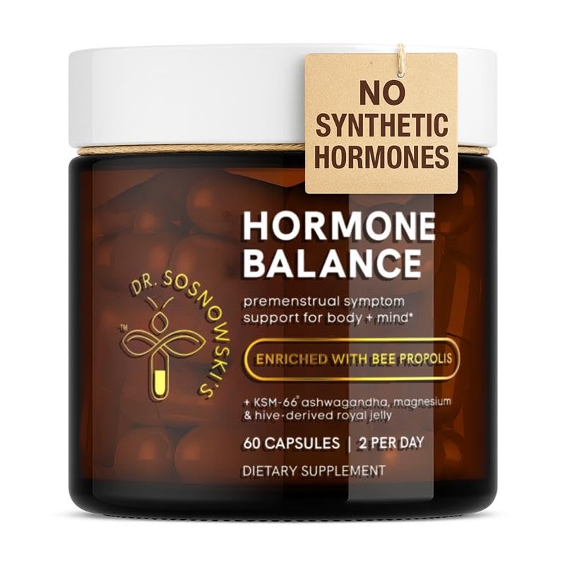 Dr Sosnowski's Hormone Balance | Multivitamin for Women to Support Hormonal Regulation, Energy, Mental Clarity & Skin | Bee Propolis, Ashwagandha, Dong Quai, Magnesium, B6 Vitamins | 60 Capsules Dr Sosnowski's buy supplements canada