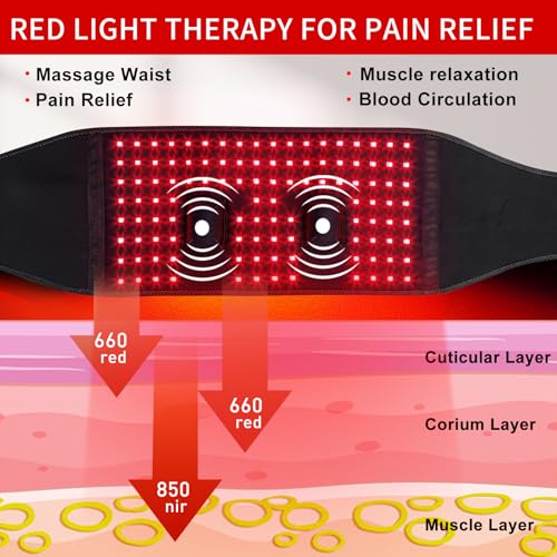 TUOYR Cordless Red Light Therapy Belt for Back Pain Relief with 10000mAH Power Bank TUOYR buy supplements canada