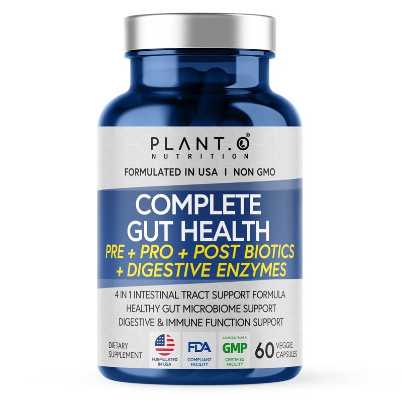 4-in-1 Prebiotic Probiotic & Postbiotic for Women & Men, Complete Gut & Digestive Support PLANT.O NUTRITION buy supplements canada