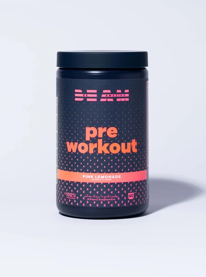 BEAM Be Amazing Vegan Pre-Workout Powder | Energy Booster Powdered Drink with All BEAM buy supplements canada