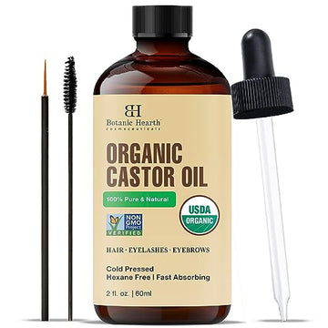 Botanic Hearth Castor Oil | USDA Certified Organic |100% Pure & Hexane Free | Cold Pressed | Growth Botanic Hearth buy supplements canada