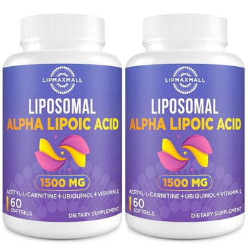 Liposomal Alpha Lipoic Acid 1500mg - with Acetyl-L-Carnitine 900mg & Ubiquinol 100mg lipmaxmall buy supplements canada