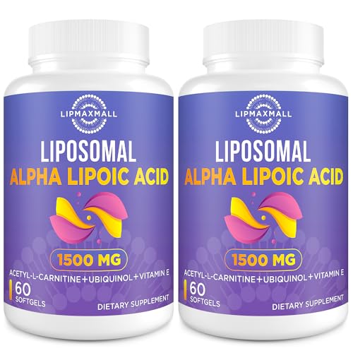 Liposomal Alpha Lipoic Acid 1500mg - with Acetyl-L-Carnitine 900mg & Ubiquinol 100mg lipmaxmall buy supplements canada