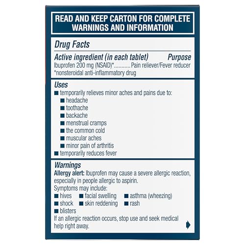 Advil Pain Reliever and Fever Reducer, Ibuprofen 200mg for Pain Relief - 24 Coated Tablets Advil buy supplements canada