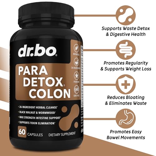 Colon Cleanse Pills Body Detox - Intestinal Guard Cleanser for Stomach - Natural Weight DR. BO buy supplements canada