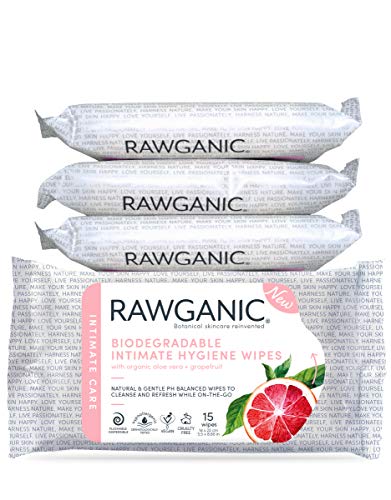 RAWGANIC Gentle Organic Intimate Hygiene Feminine Wipes, Hypoallergenic, Alcohol Free Rawganic buy supplements canada