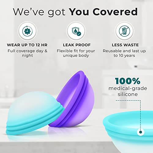 Ecoblossom Menstrual Original Disc - Set of 2 Reusable Period Discs Regular (Small & Large (Pack of 2)) EcoBlossom buy supplements canada