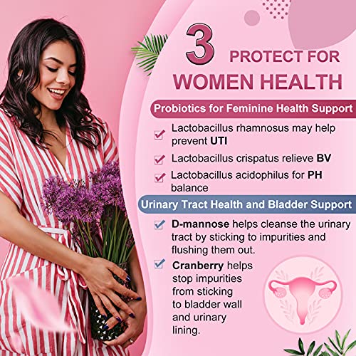Probiotics-for-Women, Probiotics and Prebiotics, Cranberry and D-Mannose, 50-Billion NATURE TARGET buy supplements canada