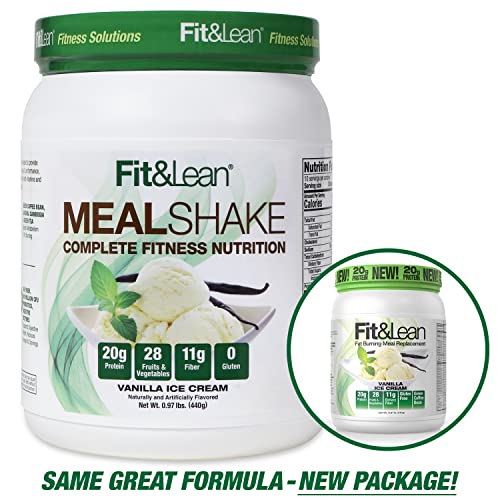 Fit & Lean Meal Shake, Fat Burning Meal Replacement, Protein, Fiber, Probiotics, Vanilla Fit & Lean buy supplements canada