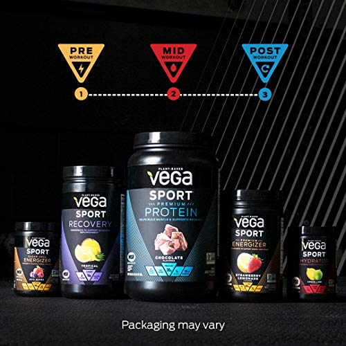 Vega Sport Premium Vegan Protein Powder, Chocolate - 30g Plant Based Protein, 5g BCAA Vega buy supplements canada
