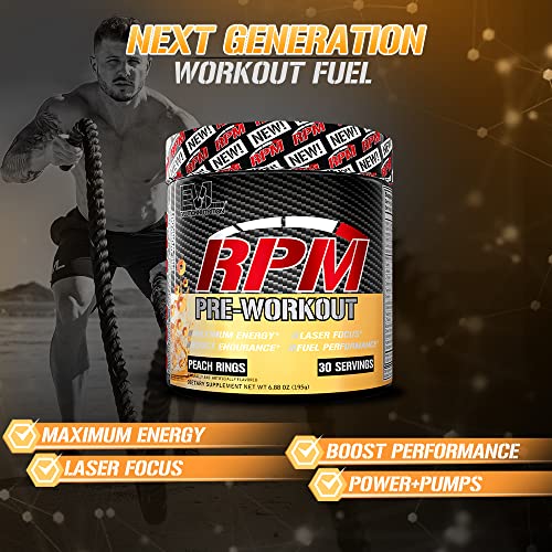 Pre Workout Powder for Energy and Focus - EVL RPM Energy Pre Workout Energy Drink Evlution buy supplements canada