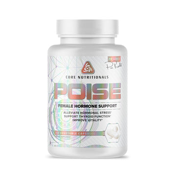 Core Nutritionals Poise Female Hormone Support | Thyroid Hormone Balance & Menstrual Support | with Magnesium & Iodine | Antioxidant Rich | 112 Vegetable Capsules Core Nutritionals buy supplements canada
