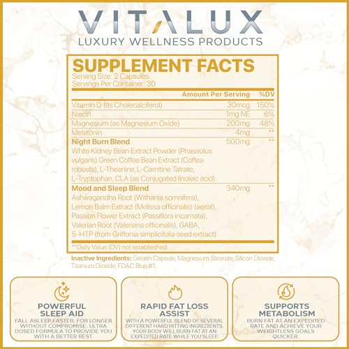 VITALUX || Premium Night Time Fat Burner || Suppress Appetite, Maximize Fat Loss EPN Supplements buy supplements canada