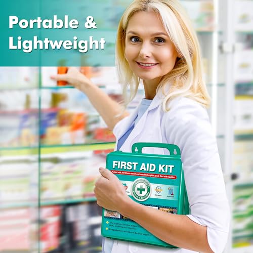General Medi 360 Pieces Hardcase First Aid Kit - Comprehensive Large First Aid Box General Medi buy supplements canada