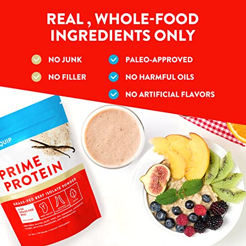 Equip Foods Prime Protein - Grass Fed Beef Protein Powder Isolate - Gluten Free Carnivore Equip buy supplements canada