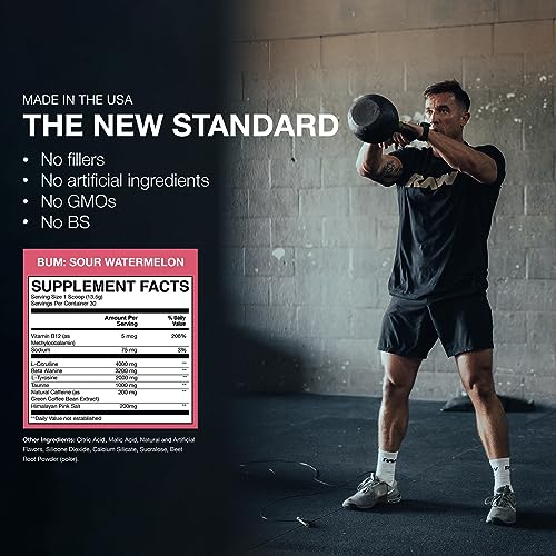 RAW Essential Pre-Workout Powder (Sour Watermelon) - Chris Bumstead Sports Nutrition RAW buy supplements canada