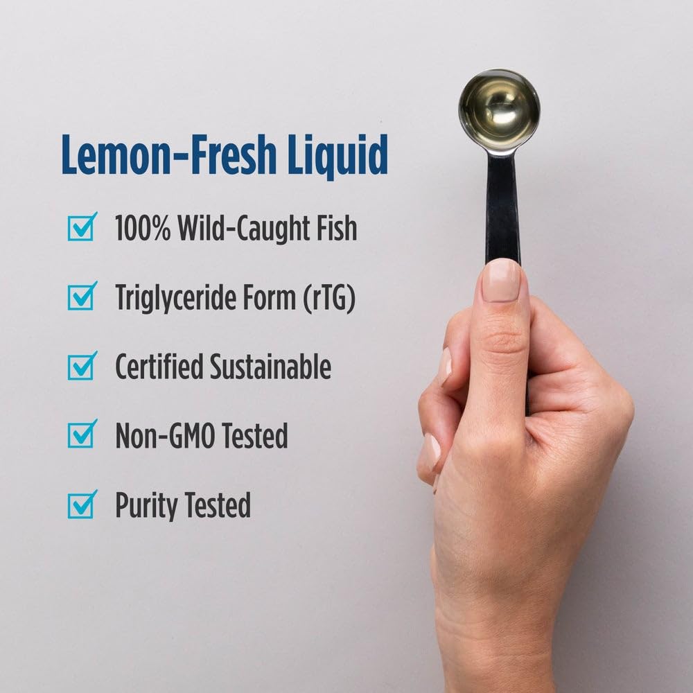 Nordic Naturals Ultimate Omega Liquid, Lemon Flavor - 8 oz - 2840 mg Omega-3 - High-Potency Fish Oil Supplement with EPA & DHA - Promotes Brain & Heart Health - Non-GMO - 48 Servings Nordic Naturals buy supplements canada